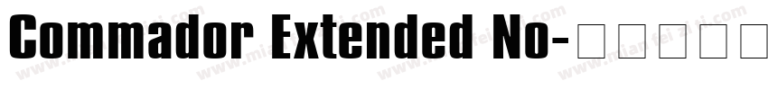 Commador Extended No字体转换